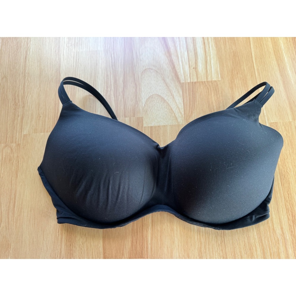Aerie Sunnie Wireless Bra 40DD Black Lightly Lined Full Coverage Adjustable